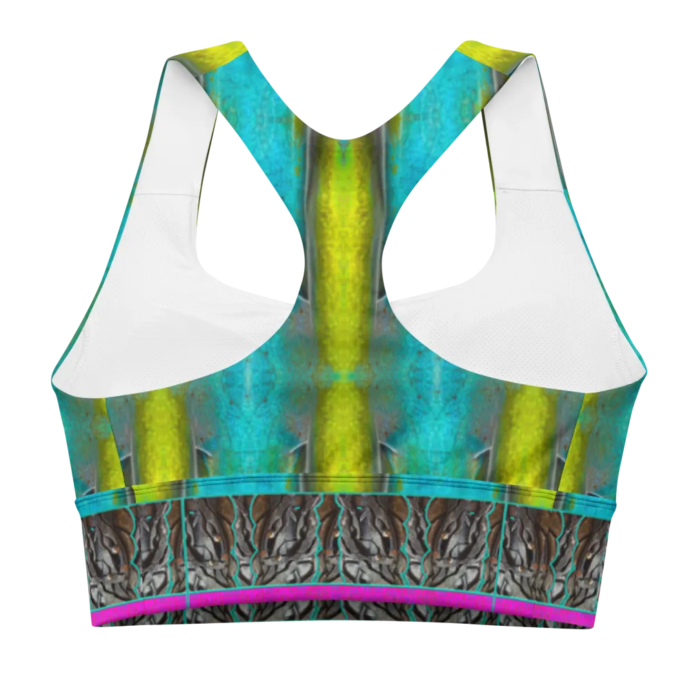 Longline Sports Bra (Her/Muliebris)(Tree Link Stripe) RJSTH@Fabric#8 RJSTHs2021 RJS