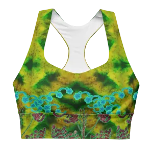 Longline Sports Bra (Her/Muliebris)(Windsong Flower) RJSTH@Fabric#10 RJSTHs2021 RJS