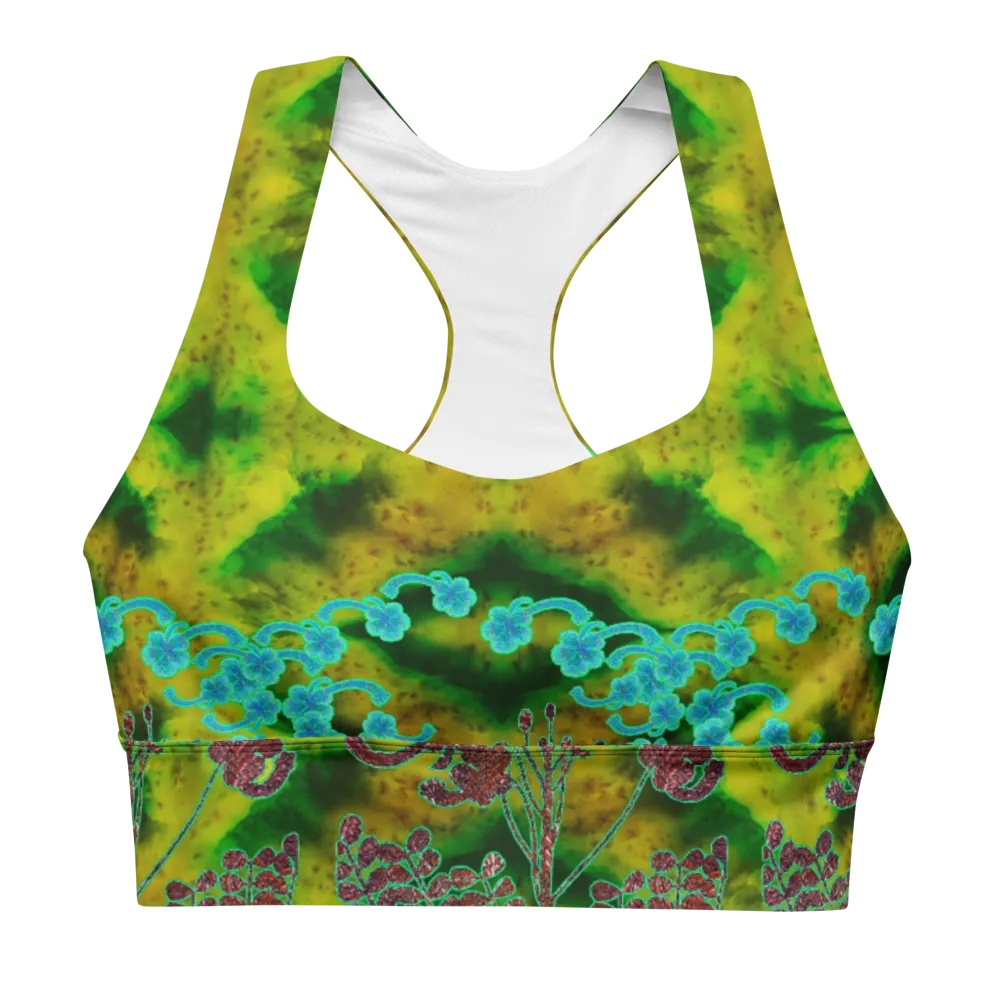 Longline Sports Bra (Her/Muliebris)(Windsong Flower) RJSTH@Fabric#10 RJSTHs2021 RJS