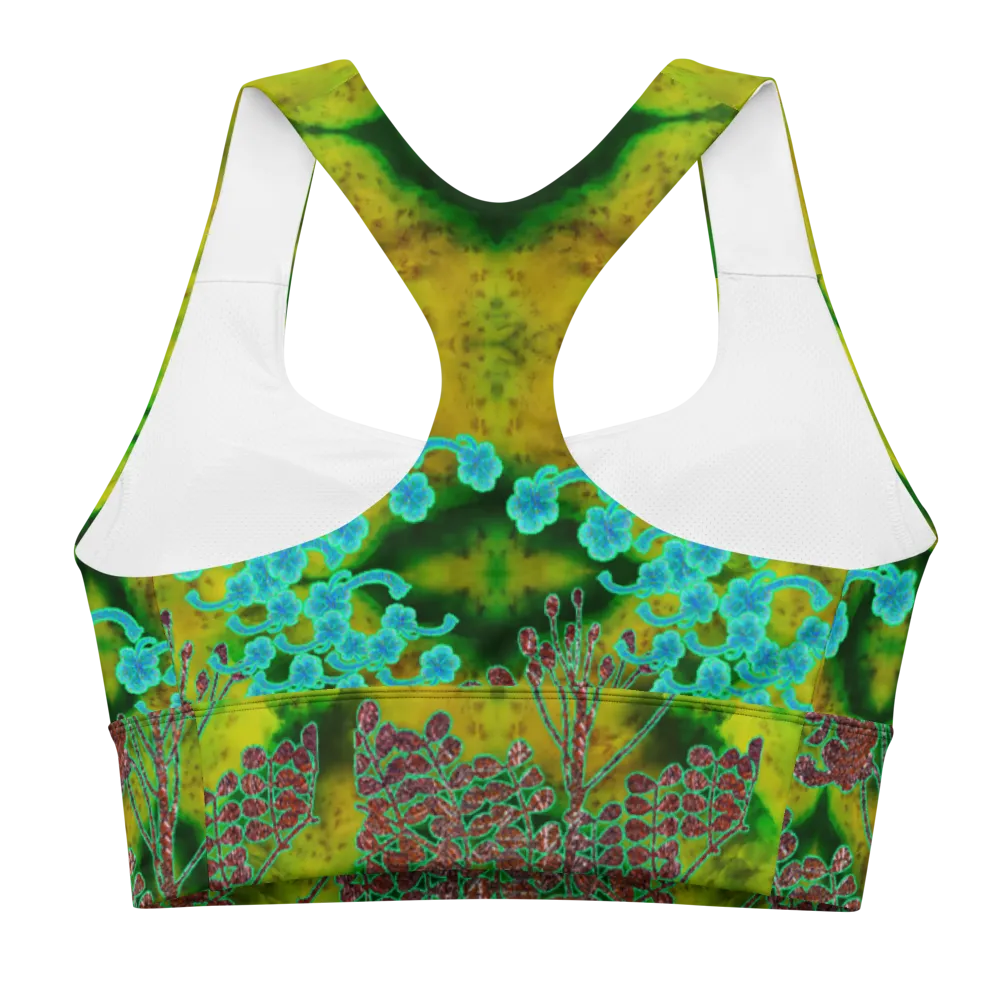Longline Sports Bra (Her/Muliebris)(Windsong Flower) RJSTH@Fabric#10 RJSTHs2021 RJS