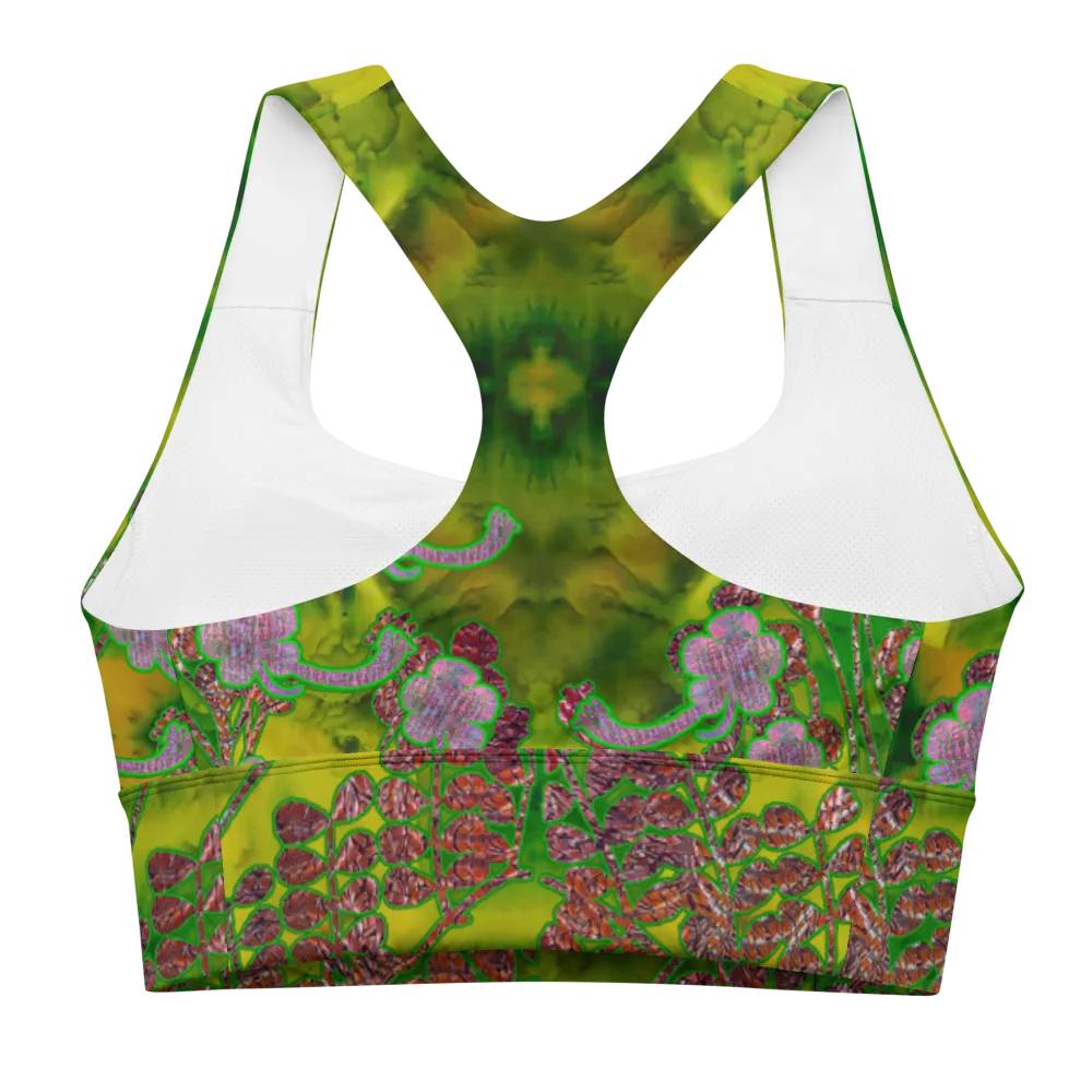 Longline Sports Bra (Her/Muliebris)(Windsong Flower) RJSTH@Fabric#5 RJSTHs2021 RJS