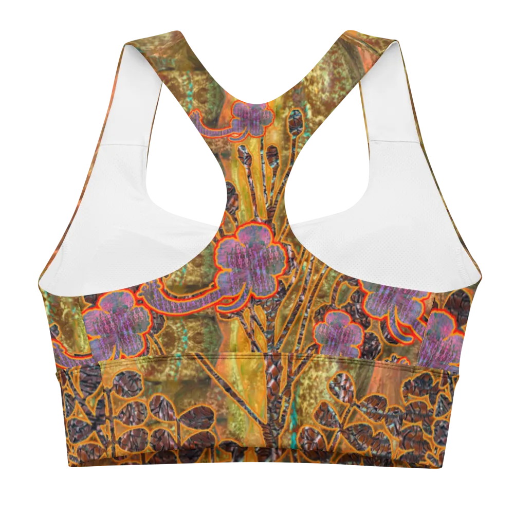 Longline Sports Bra (Her/Muliebris)(Windsong Flower) RJSTH@Fabric#6 RJSTHs2021 RJS