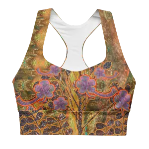 Longline Sports Bra (Her/Muliebris)(Windsong Flower) RJSTH@Fabric#6 RJSTHs2021 RJS
