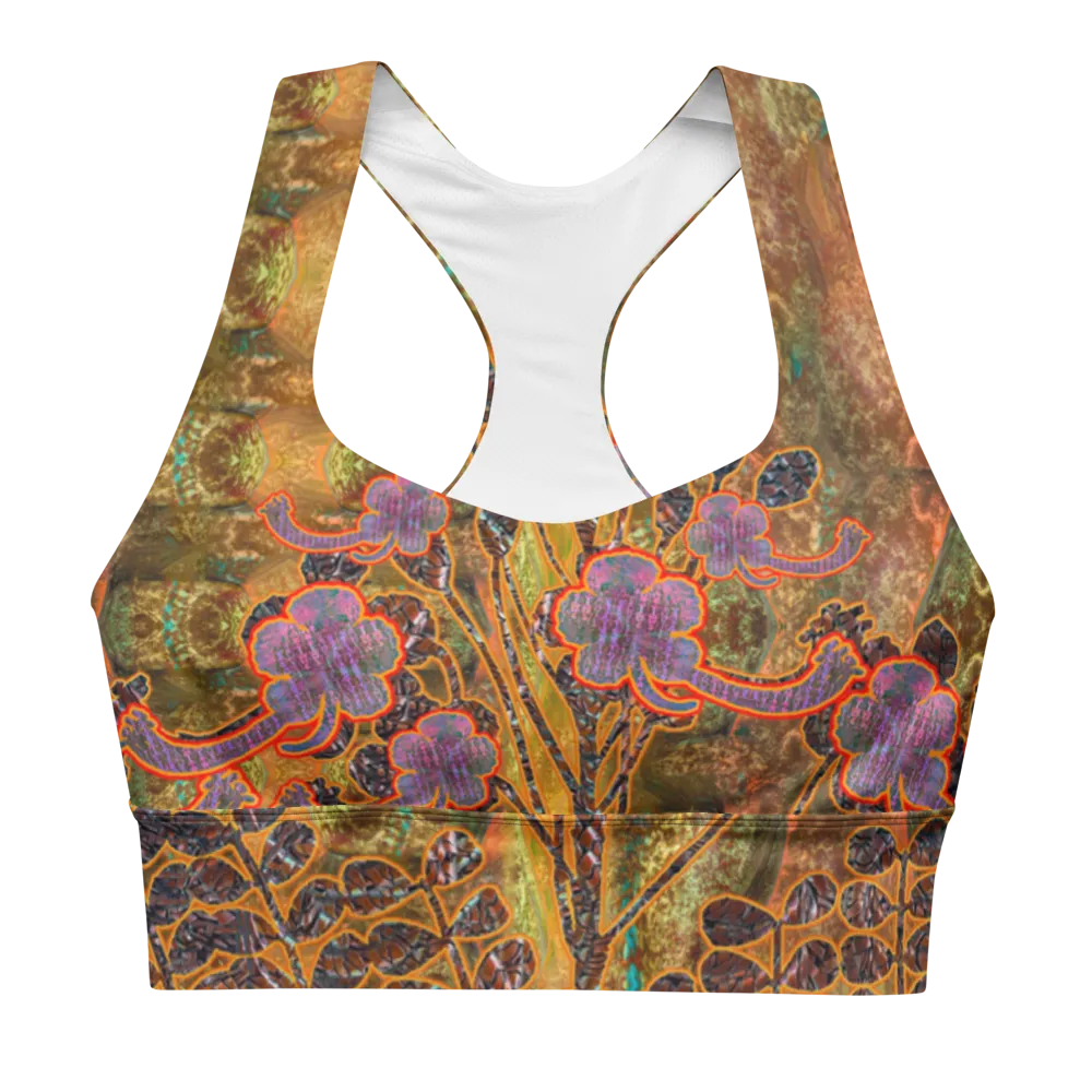 Longline Sports Bra (Her/Muliebris)(Windsong Flower) RJSTH@Fabric#6 RJSTHs2021 RJS