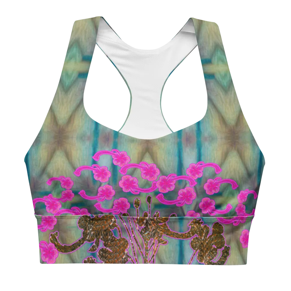 Longline Sports Bra (Her/Muliebris)(Windsong Flower) RJSTH@Fabric#9 RJSTHs2021 RJS