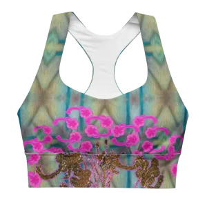 Longline Sports Bra (Her/Muliebris)(Windsong Flower) RJSTH@Fabric#9 RJSTHs2021 RJS