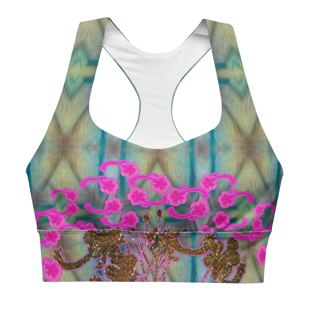Longline Sports Bra (Her/Muliebris)(Windsong Flower) RJSTH@Fabric#9 RJSTHs2021 RJS