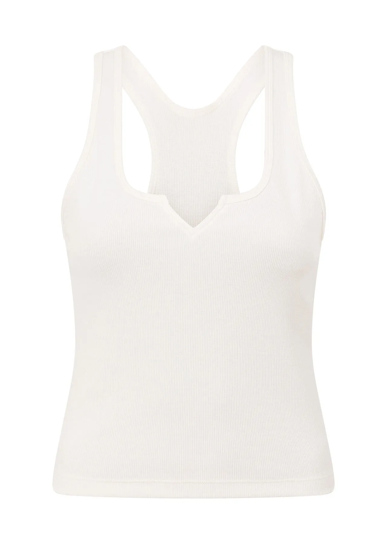 Lorna Jane Muse Rib Tank - Porcelain