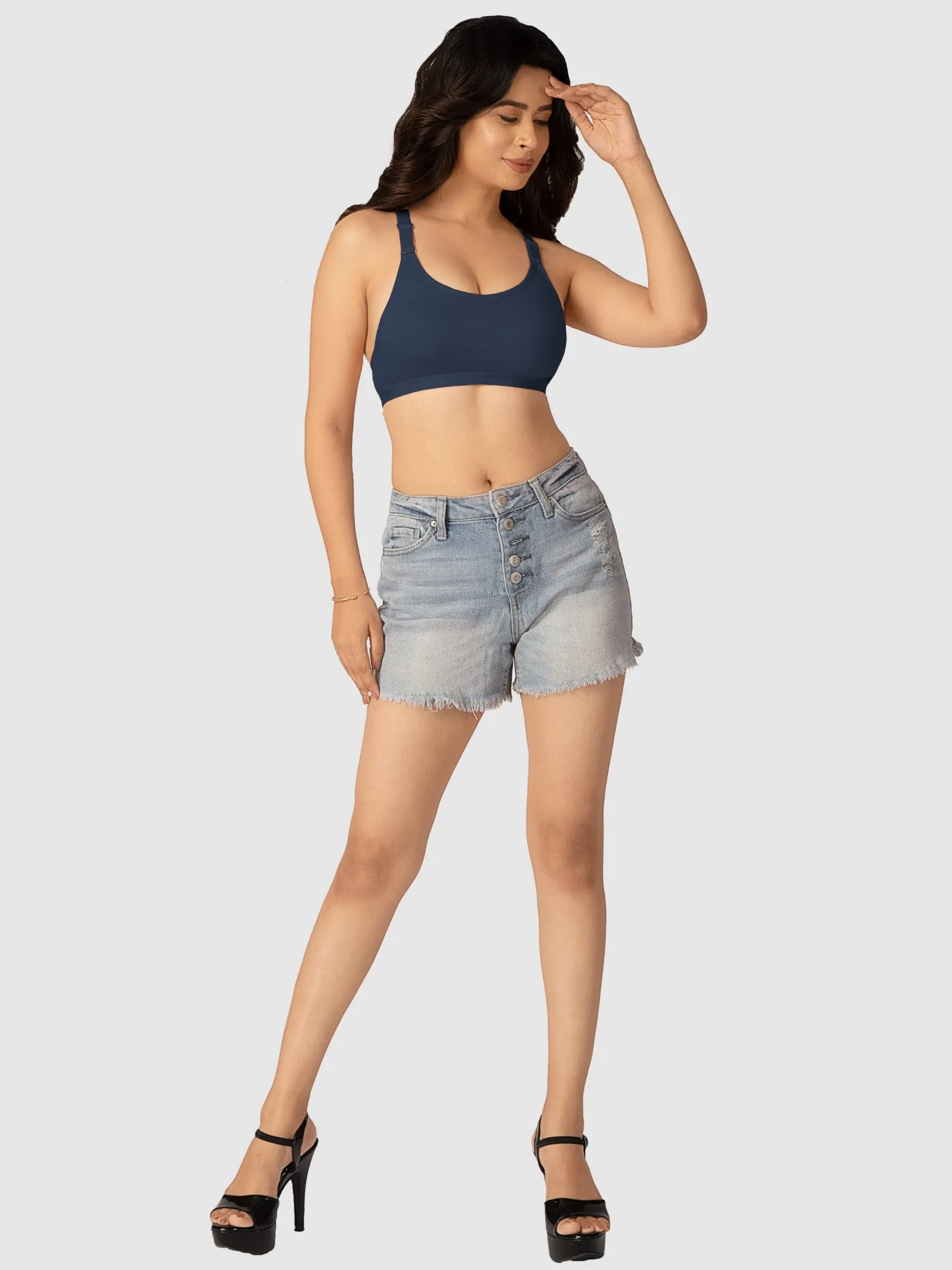 Lovable Womens Non Padded Non Wired Full Coverage Sports Bra