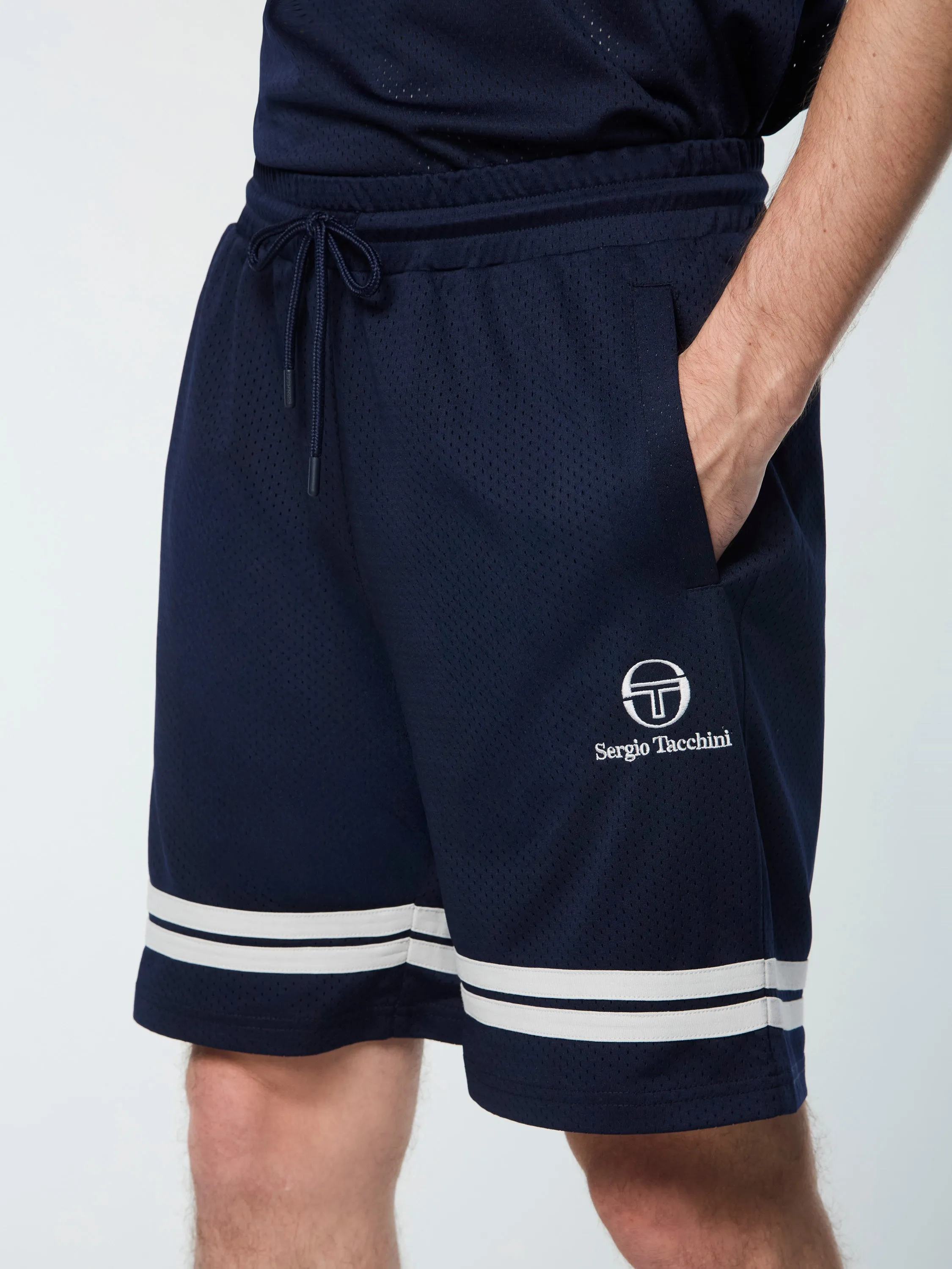 Ludovic Mesh Short- Maritime Blue/ Quiet Grey