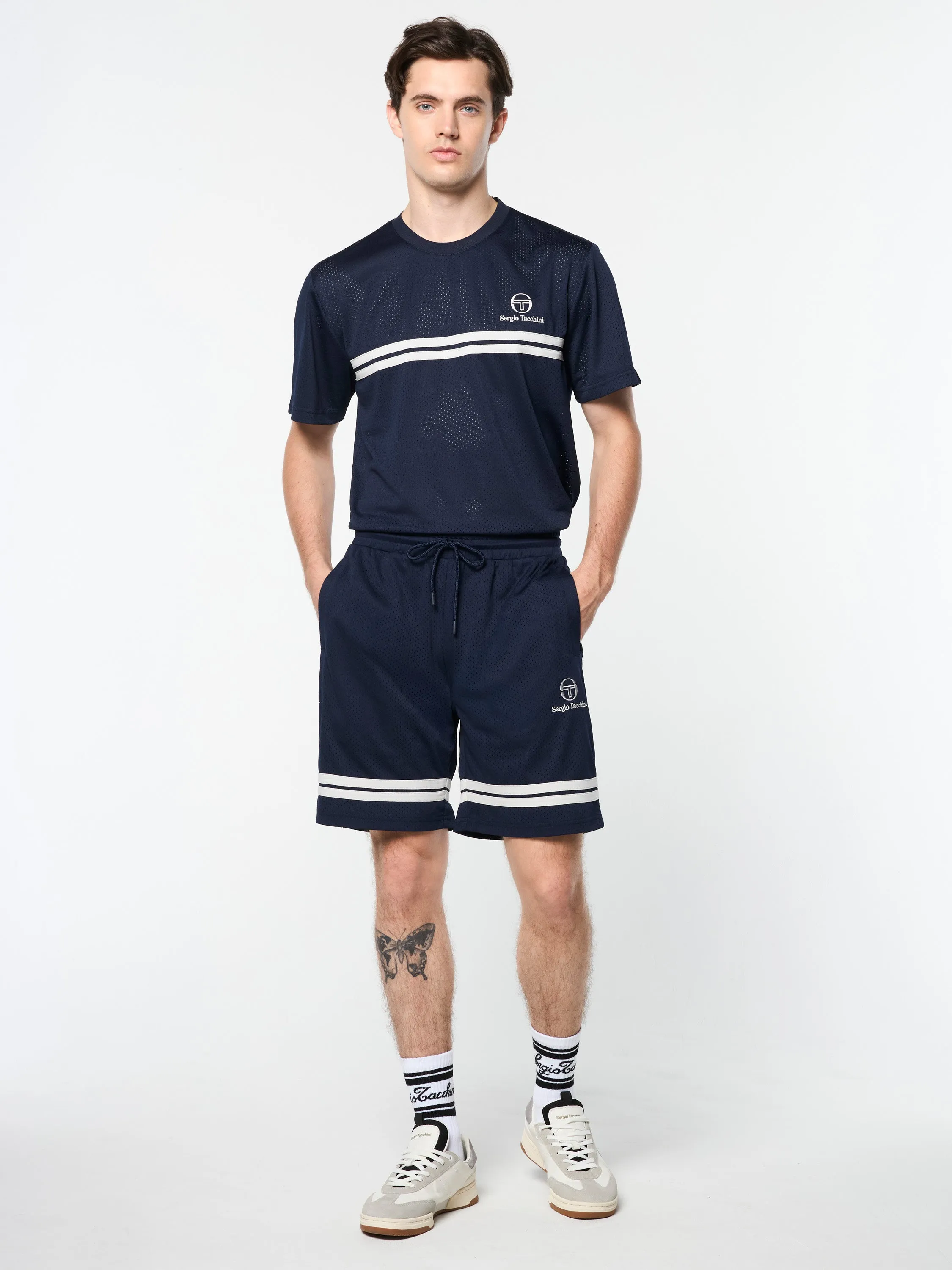 Ludovic Mesh Short- Maritime Blue/ Quiet Grey