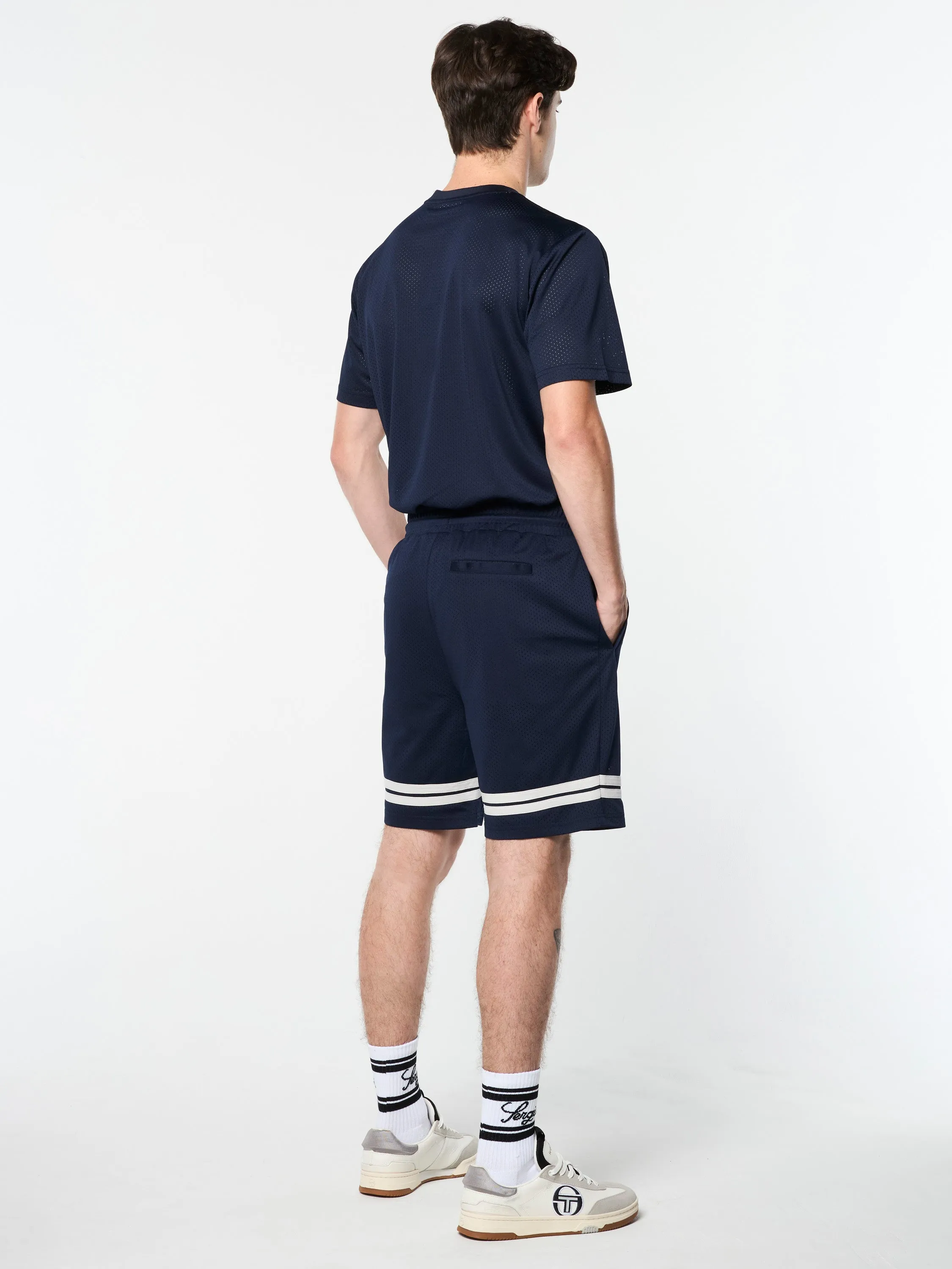 Ludovic Mesh Short- Maritime Blue/ Quiet Grey