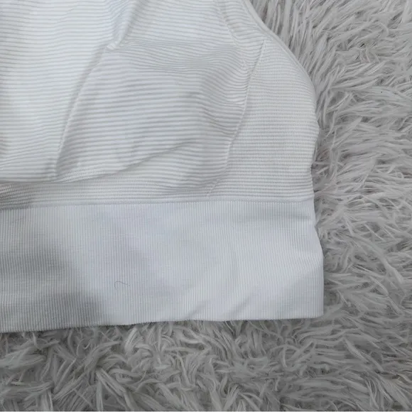 Lululemon Ebb To Train Shorts Bra Size 4 Sun Color Changing White Pink W2BS3S