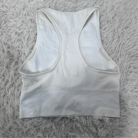Lululemon Ebb To Train Shorts Bra Size 4 Sun Color Changing White Pink W2BS3S