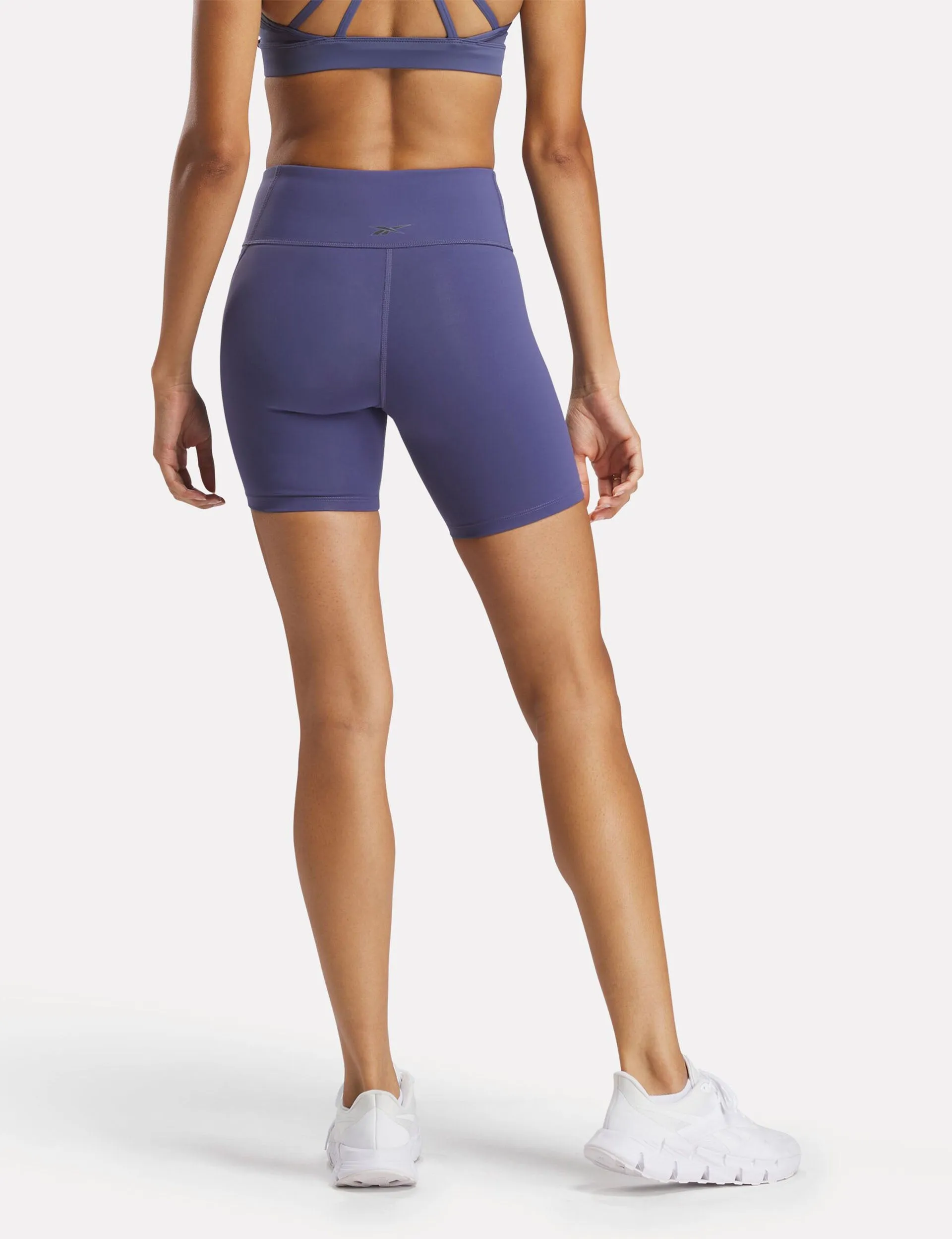 Lux High Waisted Biker Shorts 6" - Twilight Purple