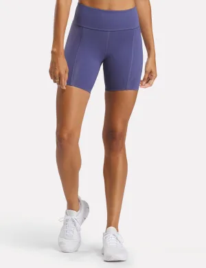 Lux High Waisted Biker Shorts 6" - Twilight Purple