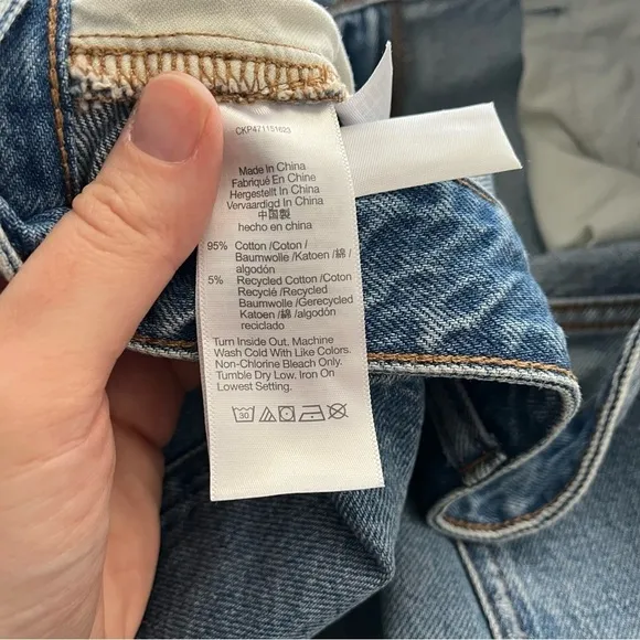 MADEWELL Baggy Jean Shorts in Crestford Wash NJ069