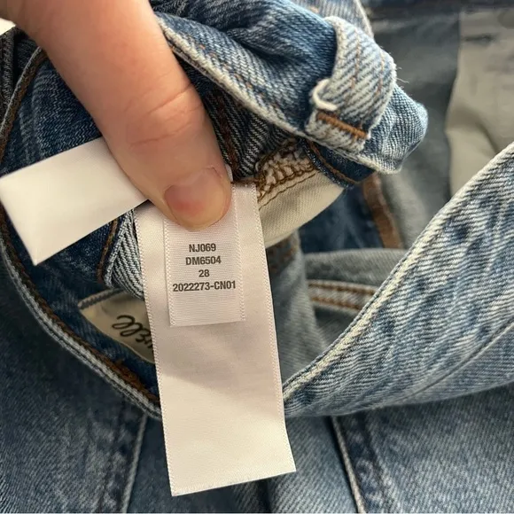 MADEWELL Baggy Jean Shorts in Crestford Wash NJ069