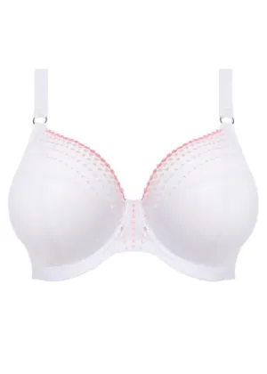 Matilda Underwire Plunge Bra - White -