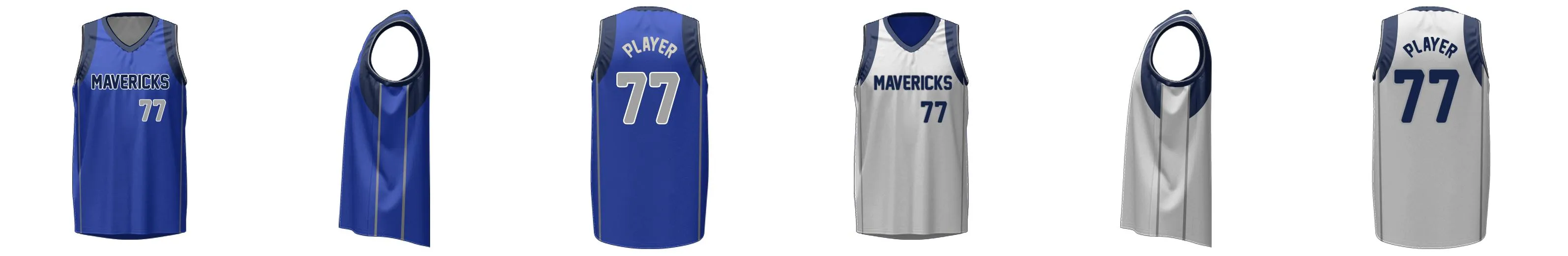 Mavericks Core V Reversible Basketball Singlet Design Your Own