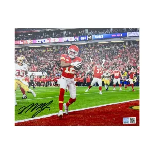 Mecole Hardman Signed SB LVIII Winning TD 8x10 Photo