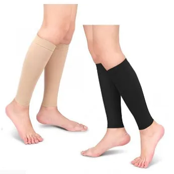 Medical Compression Calf Sleeves - CCL I - 15 - 21 mmHG - Black or Beige