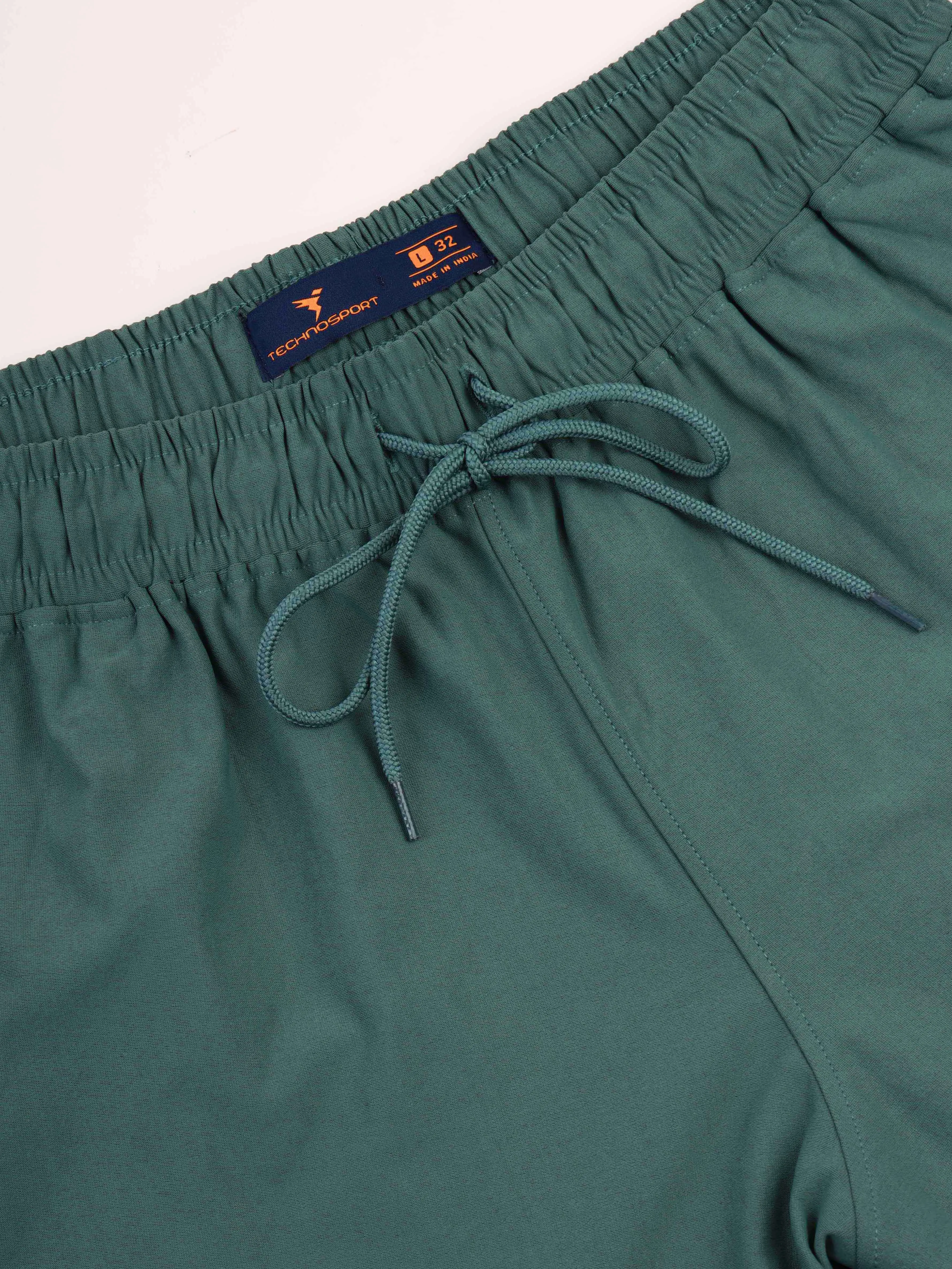 Men Solid Slim Fit Shorts with ELASTO LITE