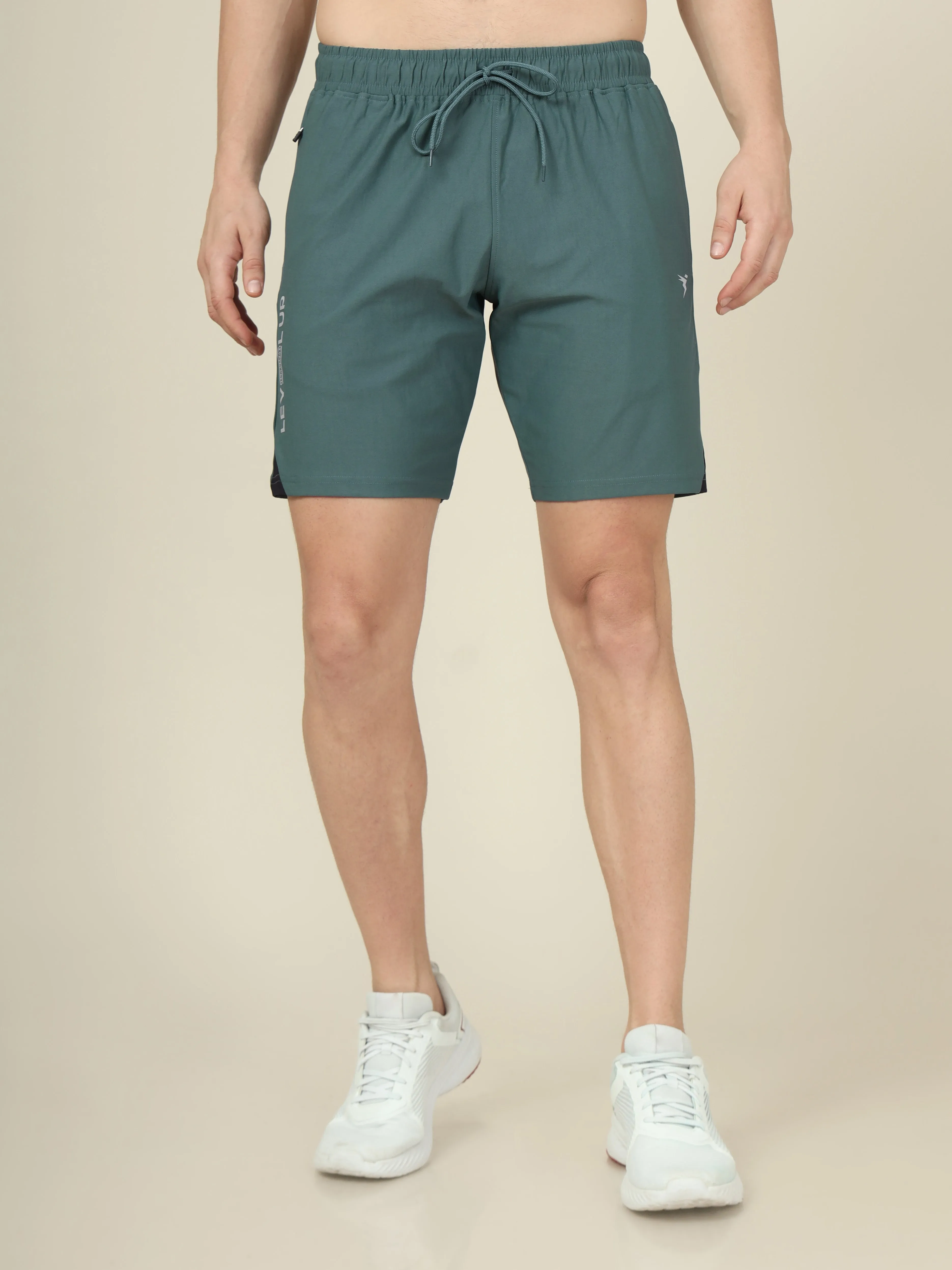 Men Solid Slim Fit Shorts with ELASTO LITE
