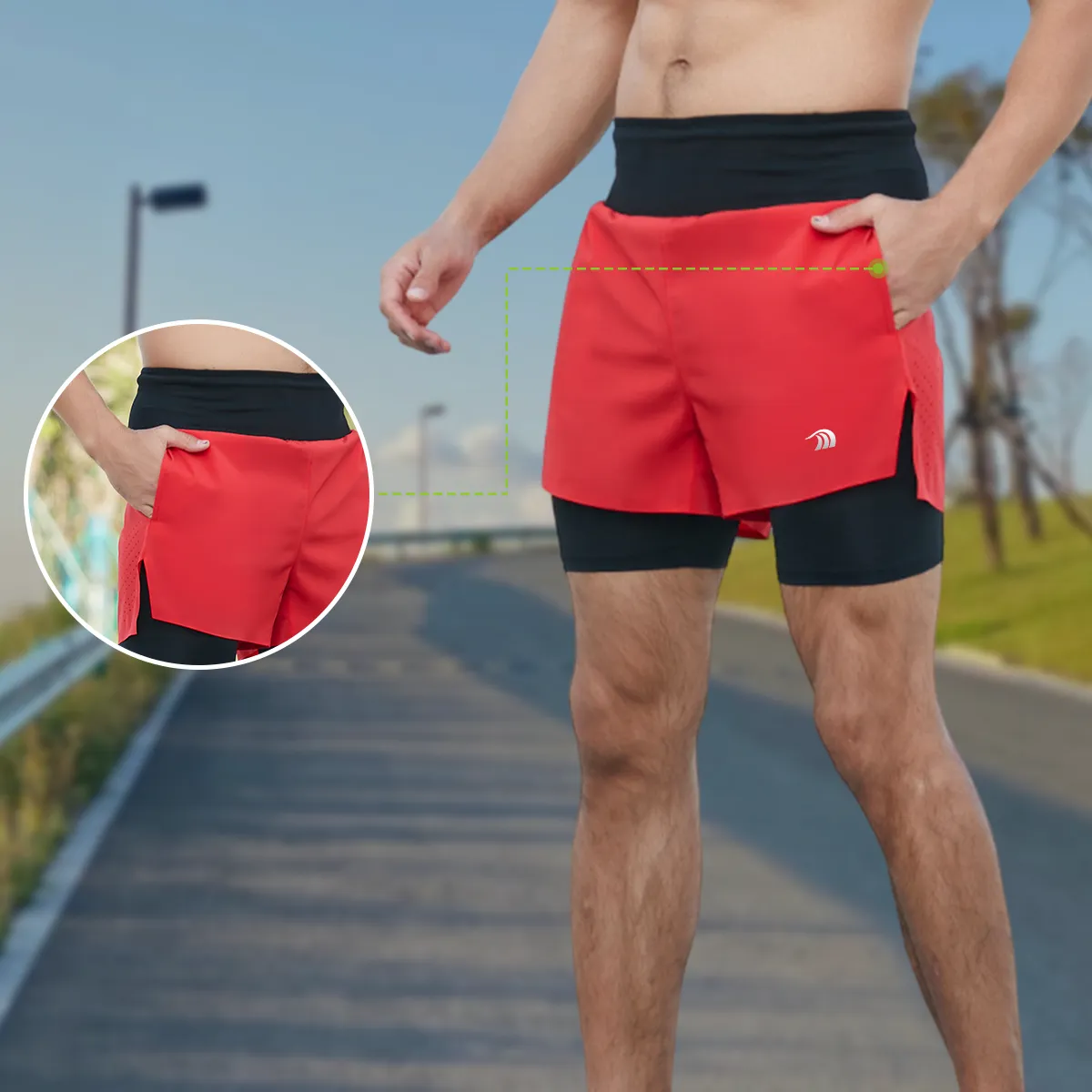 Men's 2-in-1 Trail Shorts