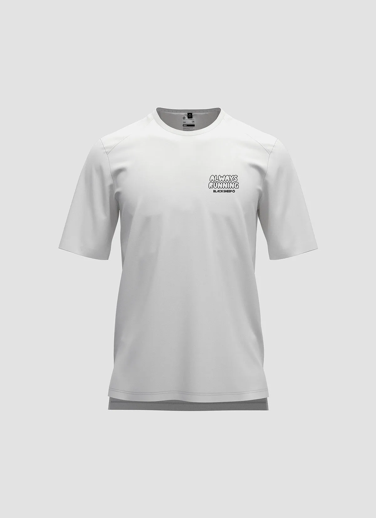 Men's ActiveCotton Tee - Always Running White