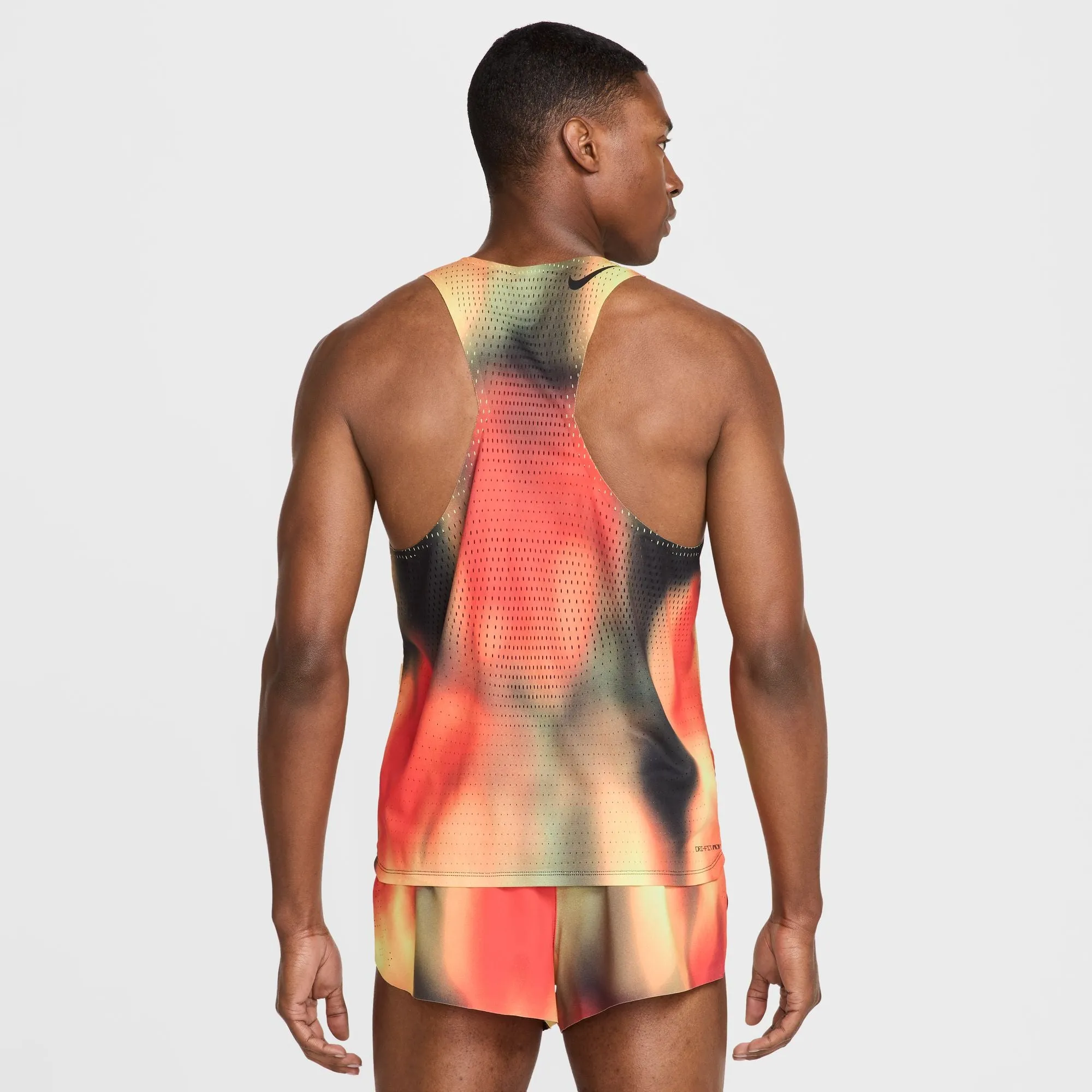 Men's AeroSwift Elite Entry Dri-FIT ADV Running Tank Top (736 - LT Lemon Twist/LT Crimson/Black/Black)
