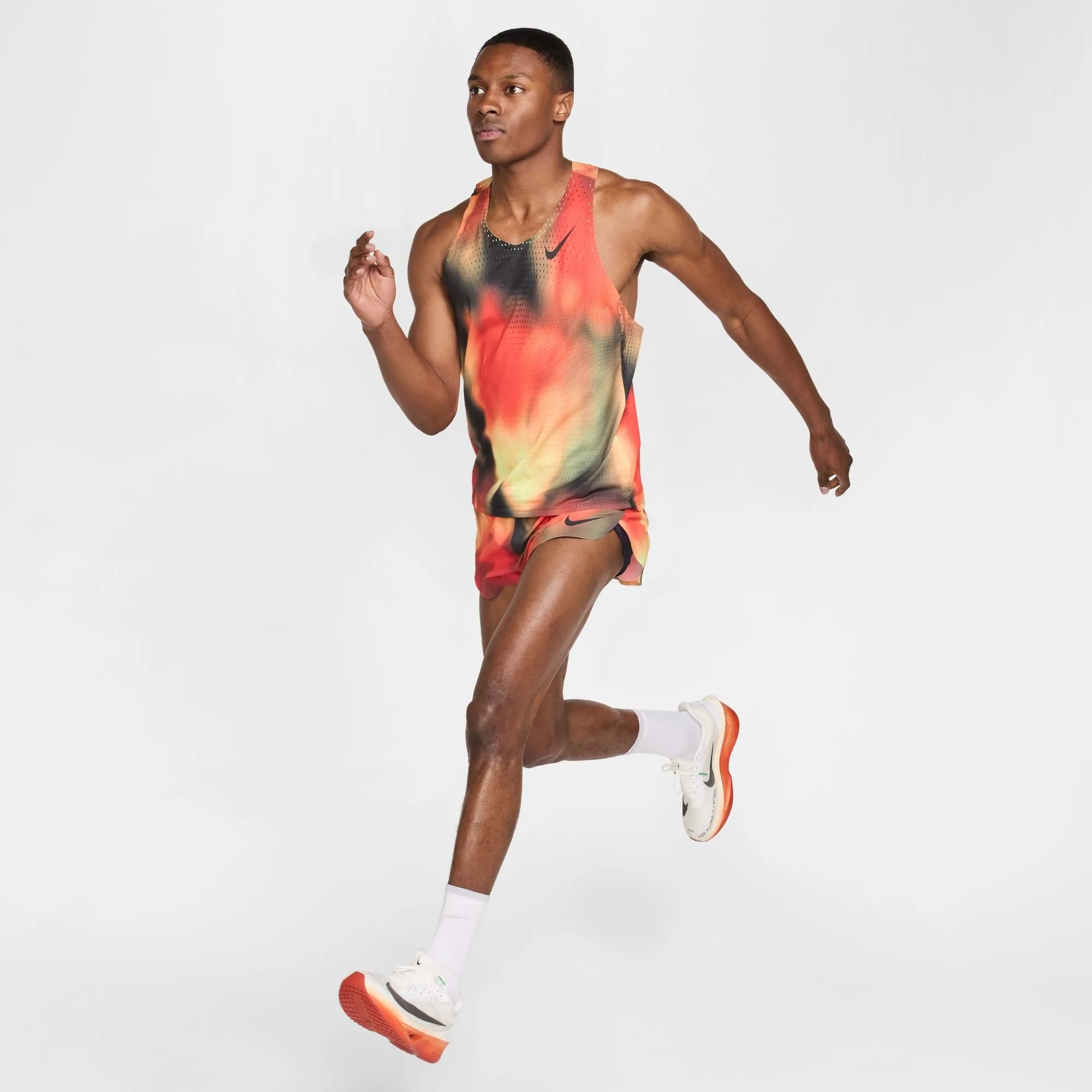 Men's AeroSwift Elite Entry Dri-FIT ADV Running Tank Top (736 - LT Lemon Twist/LT Crimson/Black/Black)