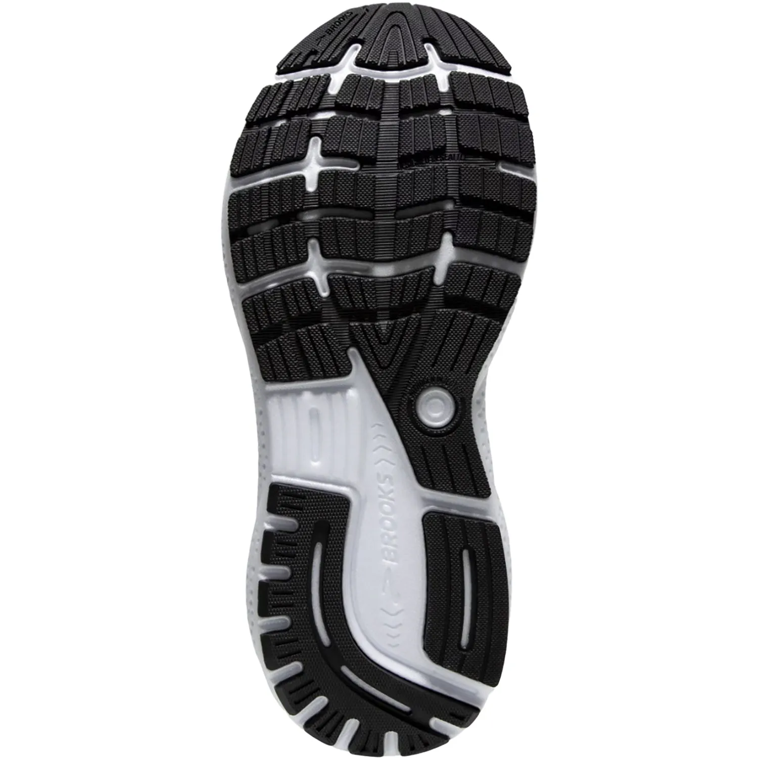 Men's Brooks Ghost 16 Black/Grey/White Mesh