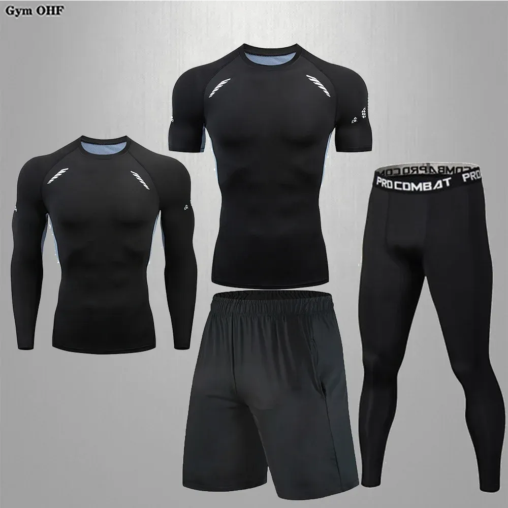 Men's Compression Sportswear Set | Gym & Fitness | MMA Tracksuit