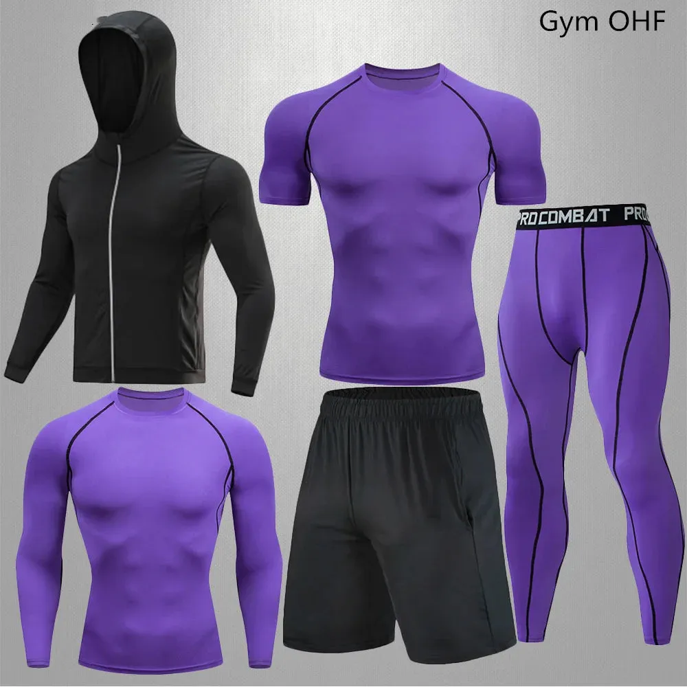 Men's Compression Sportswear Set | Gym & Fitness | MMA Tracksuit