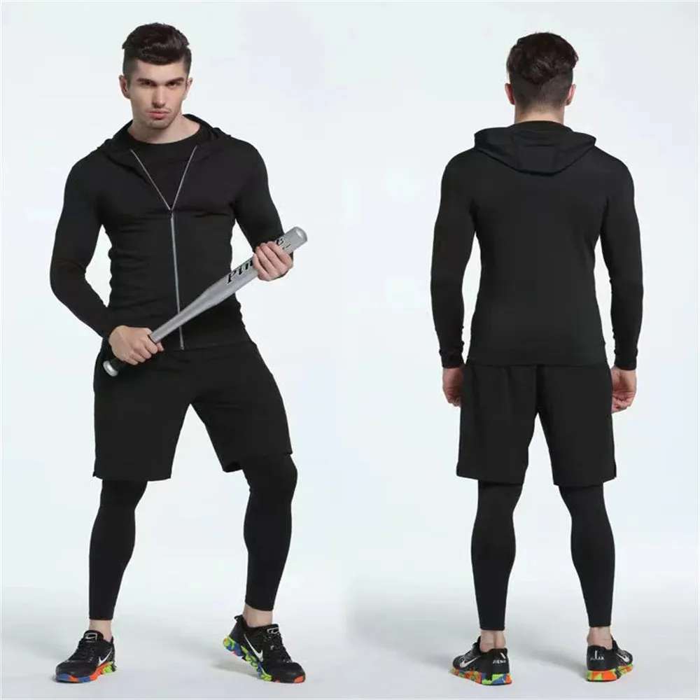 Men's Compression Sportswear Set | Gym & Fitness | MMA Tracksuit