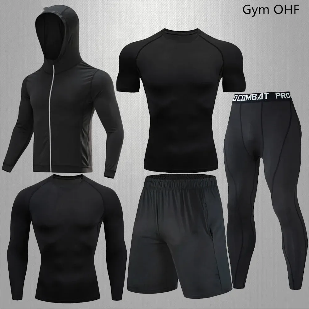 Men's Compression Sportswear Set | Gym & Fitness | MMA Tracksuit