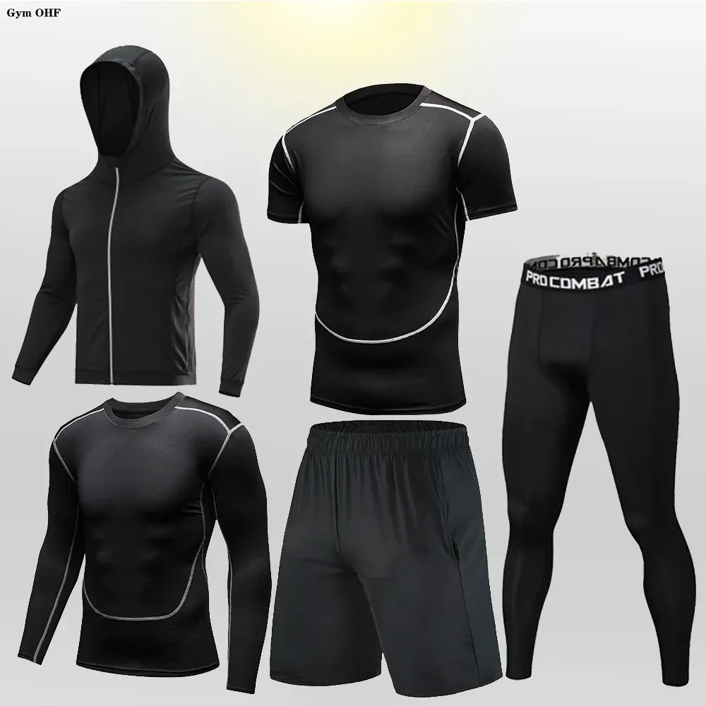 Men's Compression Sportswear Set | Gym & Fitness | MMA Tracksuit