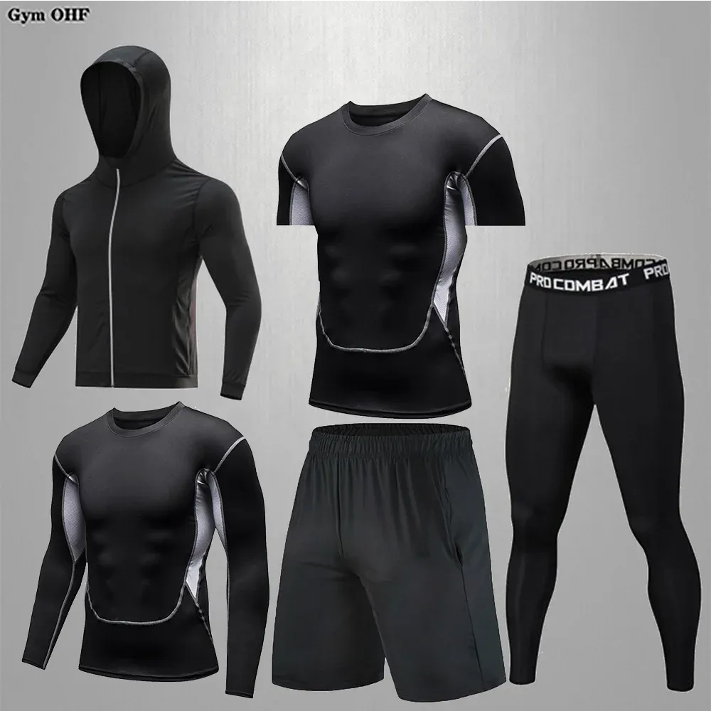 Men's Compression Sportswear Set | Gym & Fitness | MMA Tracksuit