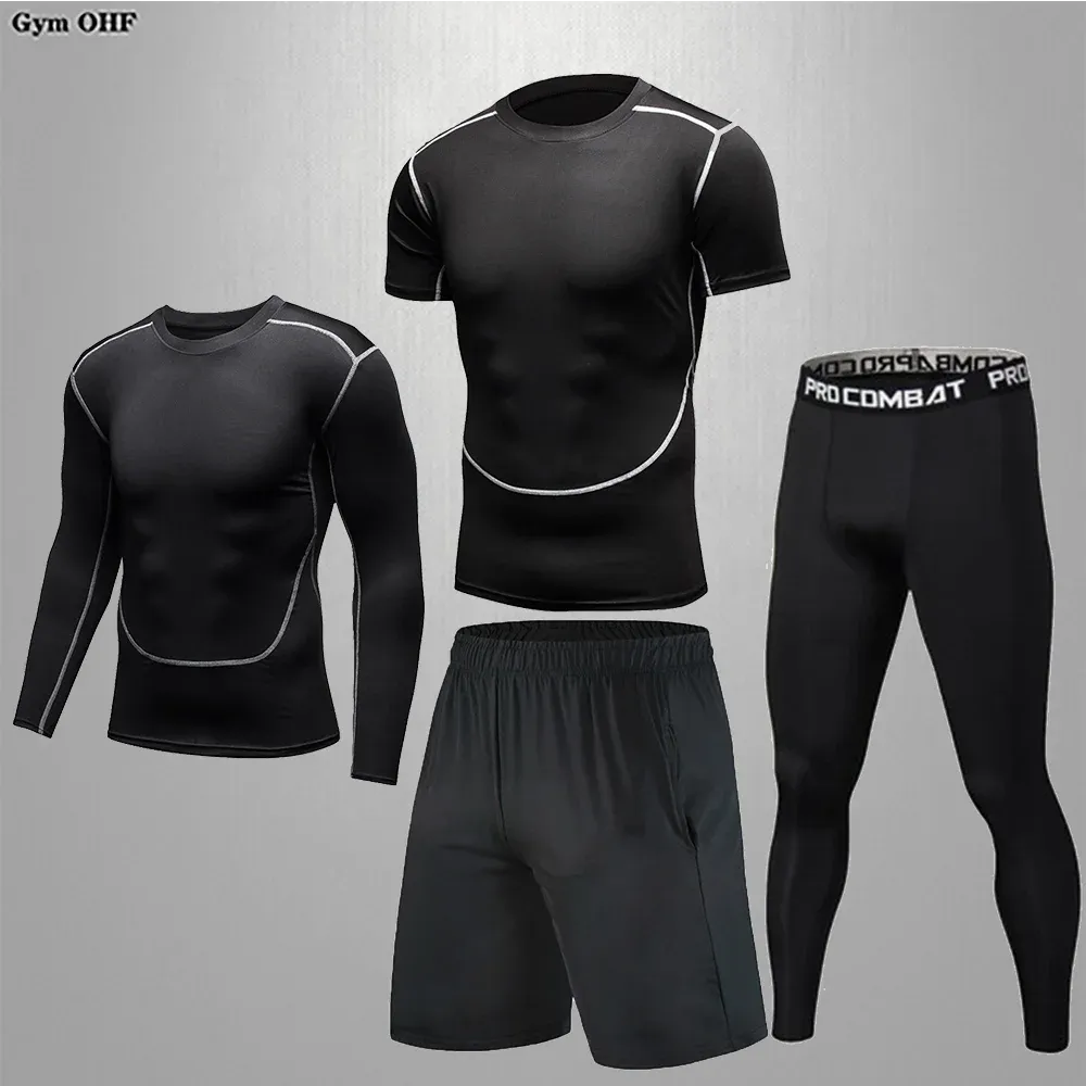 Men's Compression Sportswear Set | Gym & Fitness | MMA Tracksuit