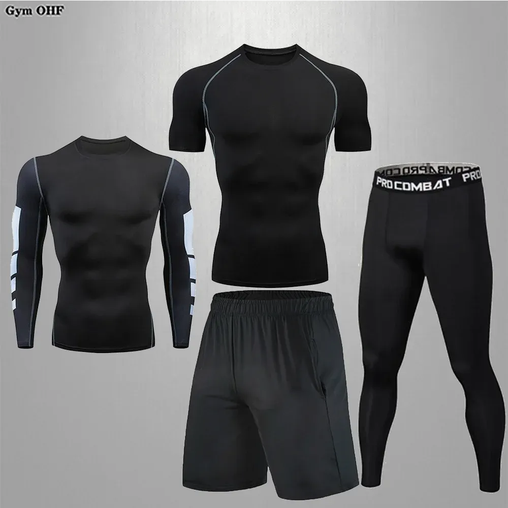 Men's Compression Sportswear Set | Gym & Fitness | MMA Tracksuit