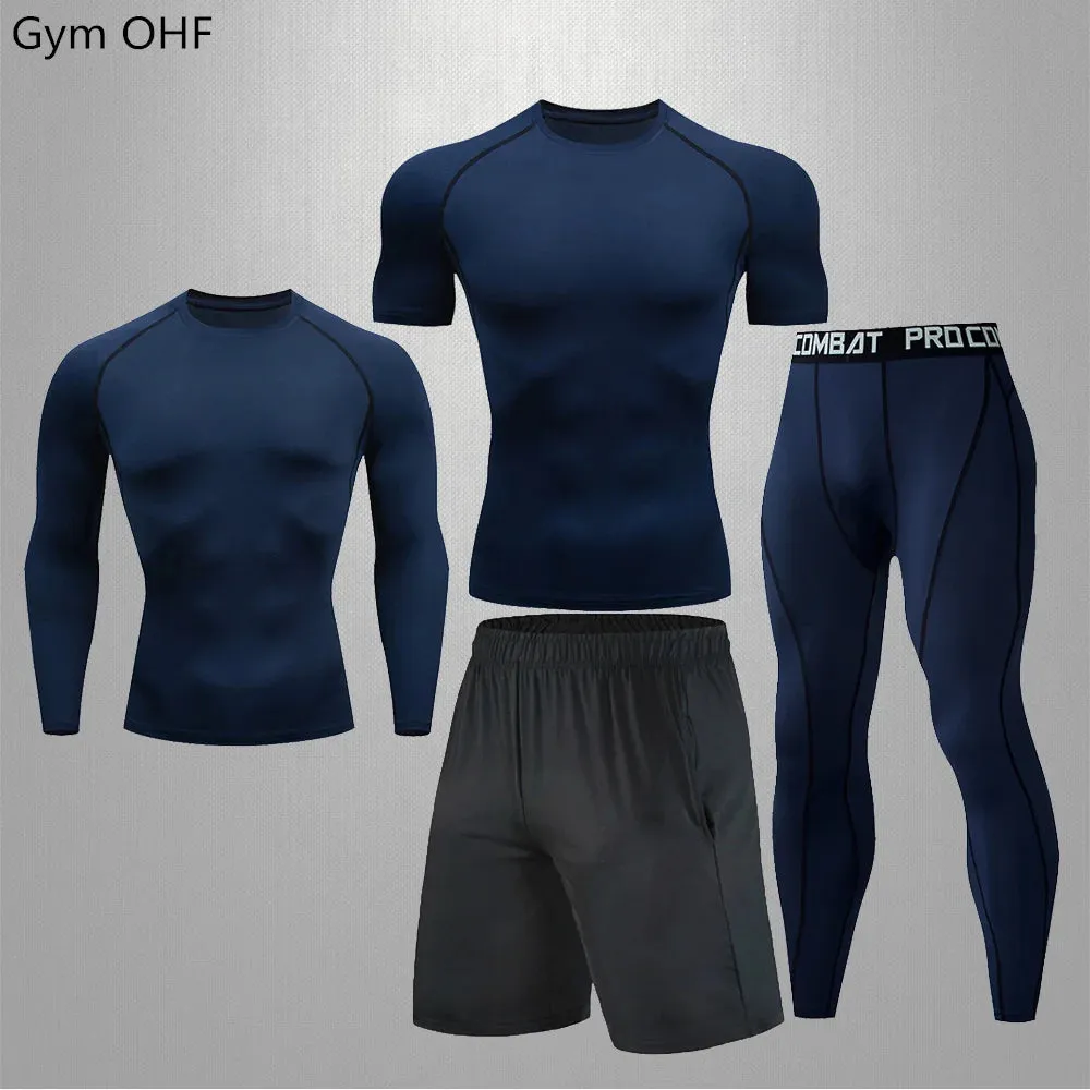 Men's Compression Sportswear Set | Gym & Fitness | MMA Tracksuit