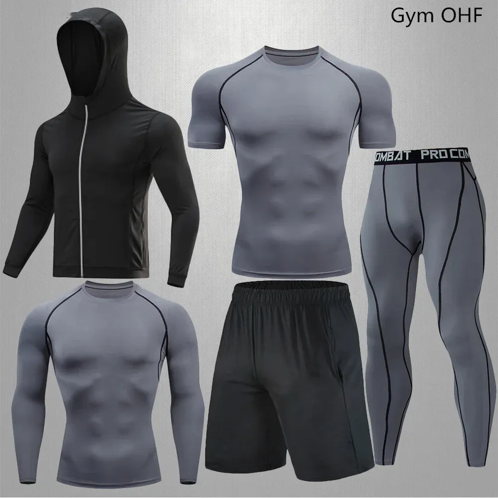 Men's Compression Sportswear Set | Gym & Fitness | MMA Tracksuit