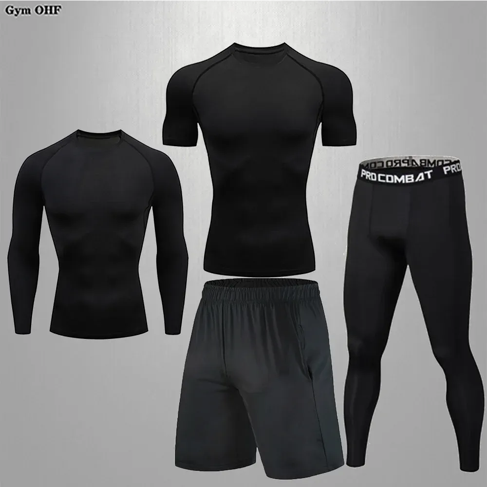 Men's Compression Sportswear Set | Gym & Fitness | MMA Tracksuit