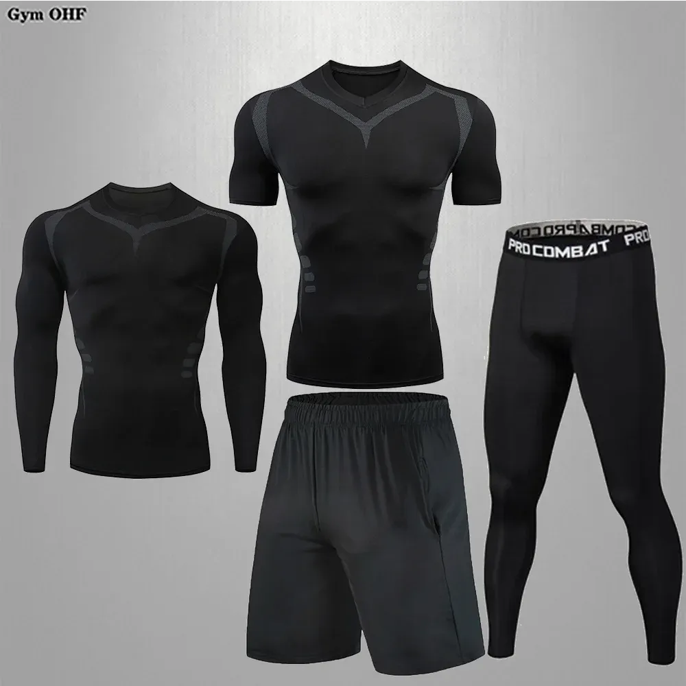 Men's Compression Sportswear Set | Gym & Fitness | MMA Tracksuit