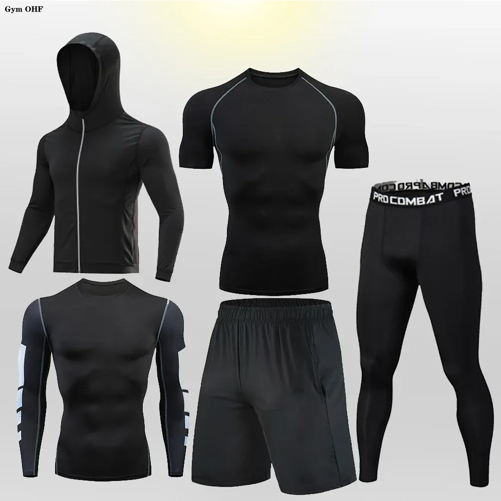 Men's Compression Sportswear Set | Gym & Fitness | MMA Tracksuit