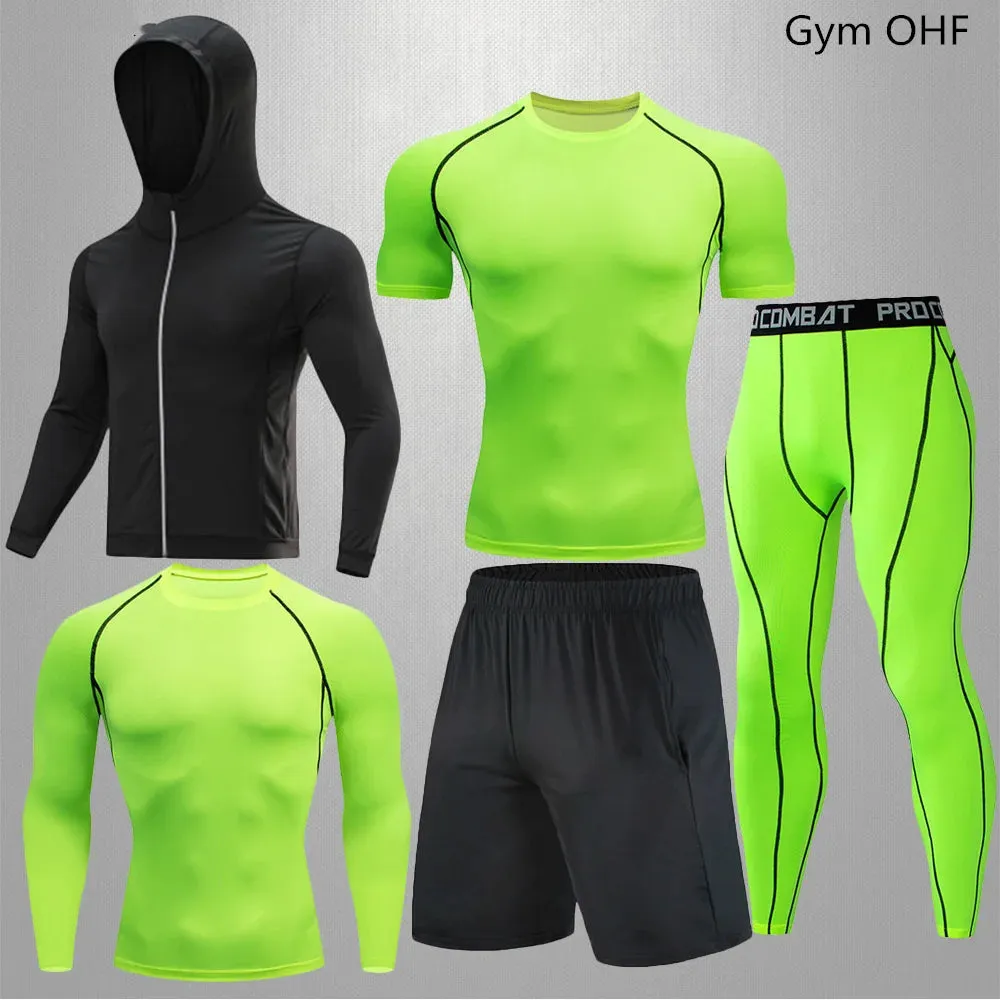 Men's Compression Sportswear Set | Gym & Fitness | MMA Tracksuit