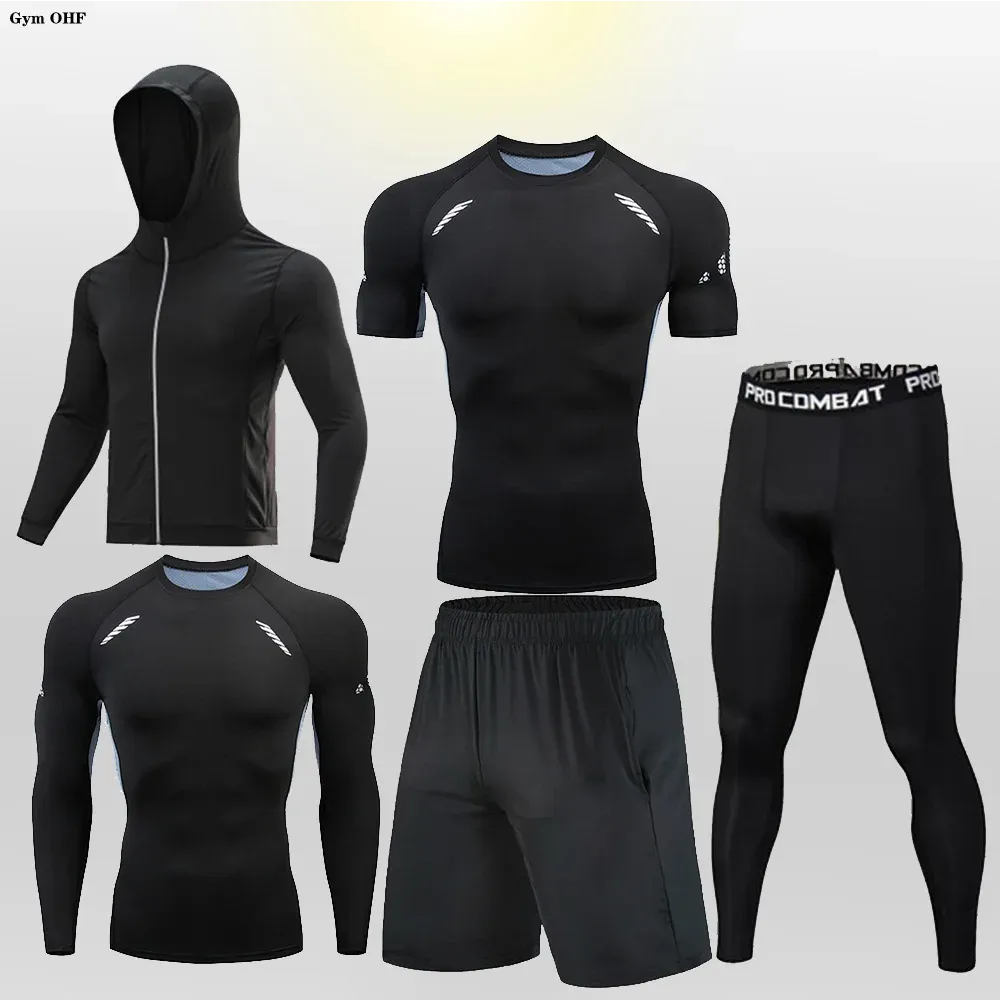 Men's Compression Sportswear Set | Gym & Fitness | MMA Tracksuit