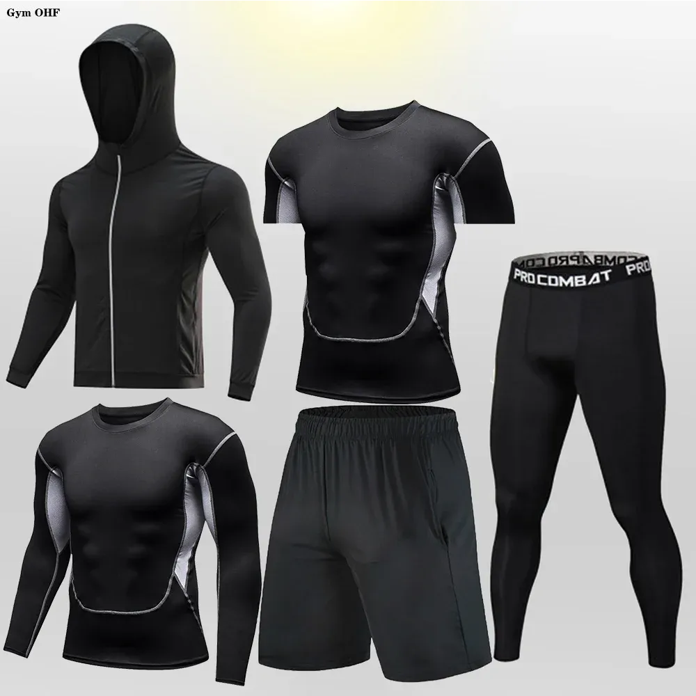 Men's Compression Sportswear Set | Gym & Fitness | MMA Tracksuit