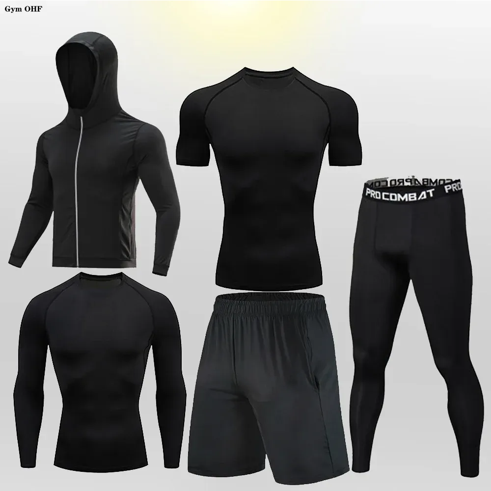 Men's Compression Sportswear Set | Gym & Fitness | MMA Tracksuit